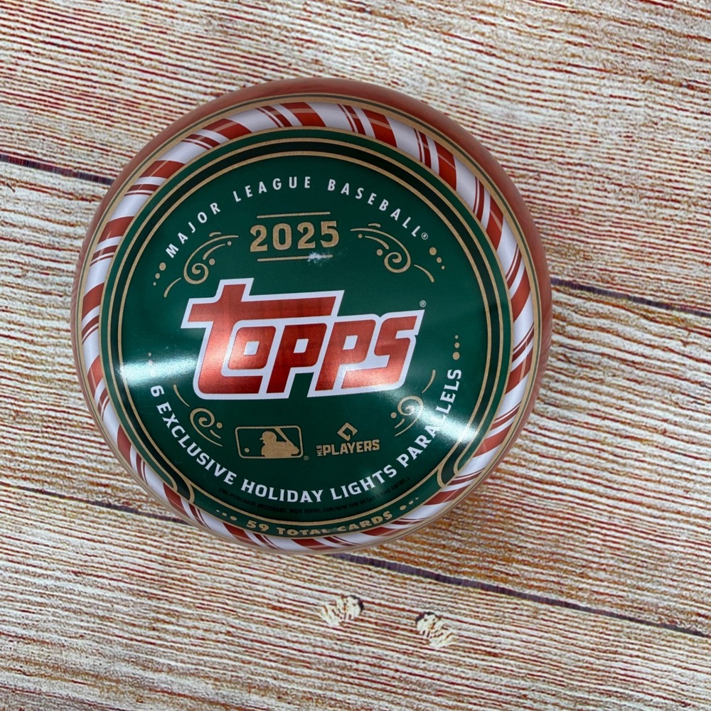 2025 Topps MLB Baseball Holiday Ornaments Tin 59 Cards Roki Sasaki RC Sealed